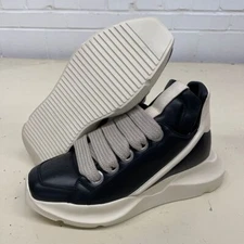 RICK OWENS Geth Runner Sneaker Men's Size US 8 Black/Milk