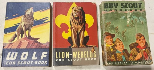 Lot of Three Vintage Boy Scout/Cub Scout Scouting Handbooks - Picture 1 of 2