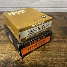 Lot of 2 15245 Tapered Roller Bearing Cups Timken and Bower New