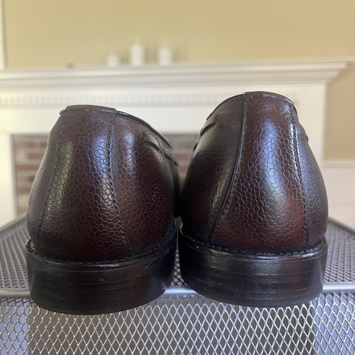 Allen Edmonds Dalton Shoes Men\'s Size 10.5 C Brown Leather Tassel Loafer Dress Allen Edmonds Mens Bridgeton Tassel Loafer Brown Slip On  main image 3