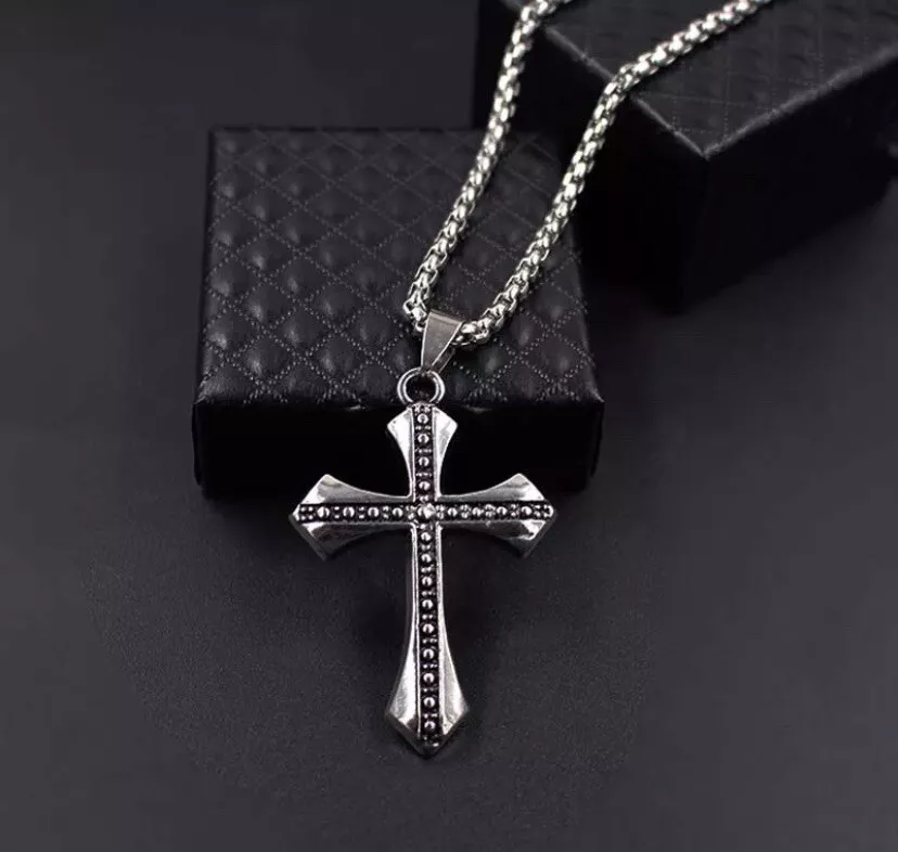 Unisex sale cross necklace