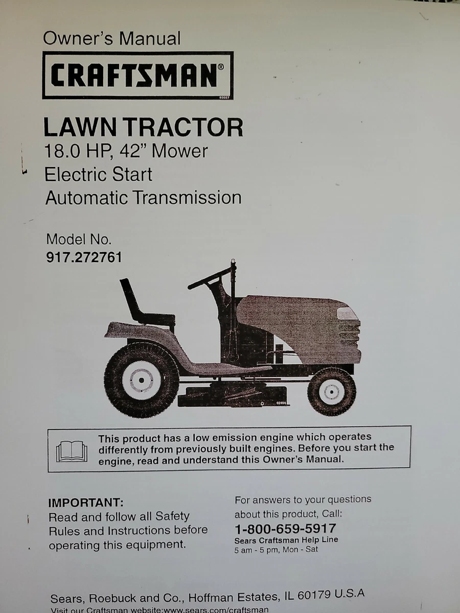 Sears Craftsman 18.0 hp 42