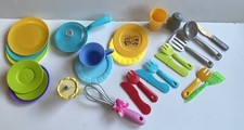 25 Pcs. Kitchen Ware Utensils Salt Shaker Pretend Play LOT- Assorted- VGC. READ