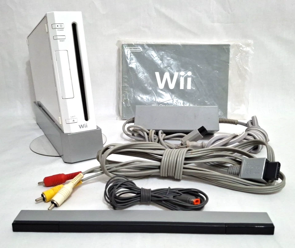 Consola deportiva Nintendo Wii paquete controladores videojuegos pesca béisbol golf Foto 4 de 4