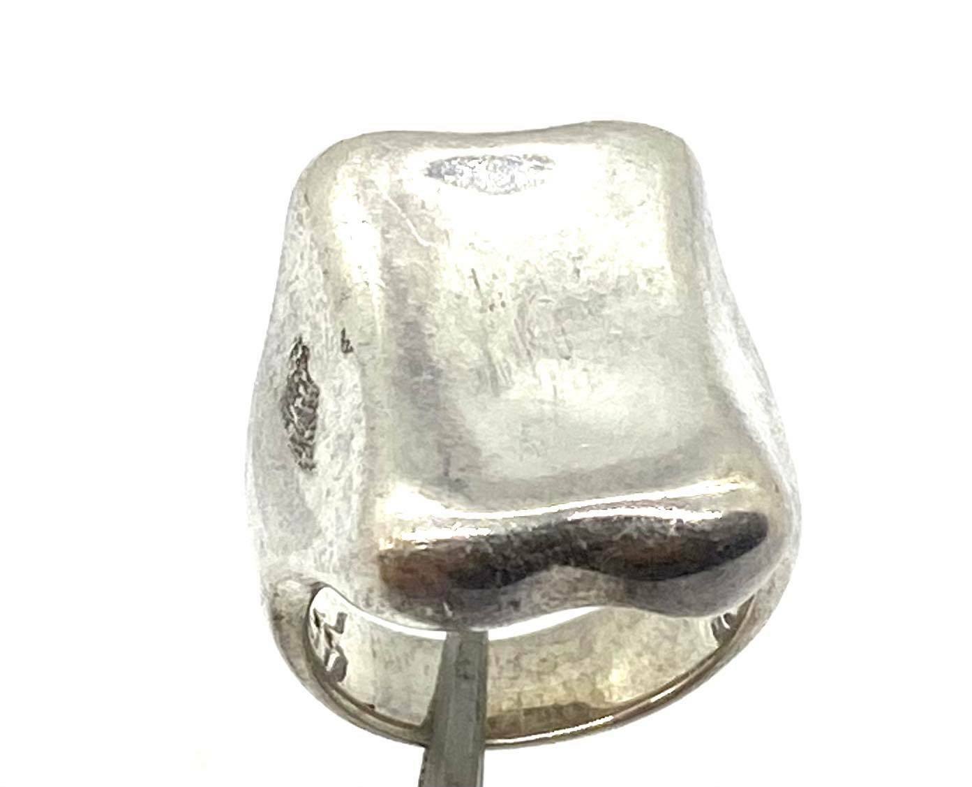 Men's Sterling Statement Silver Rectangle Shield … - image 4