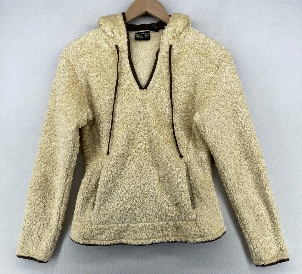MOUNTAIN HARDWEAR Sudadera con Capucha Mujer S Fuzzy Monkeyman Jersey Sudadera Beige Foto 2 de 4