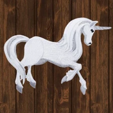 Unicorn Embroidered Patch — Iron On