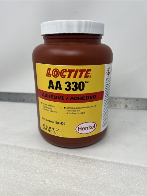Loctite Henkel AA 330 methacrylate adhesive / 1 L - (33.81 FL. OZ) 1689439 Loctite Henkel AA 330 methacrylate adhesive / 1 L - (33.81 FL. OZ) 1689439