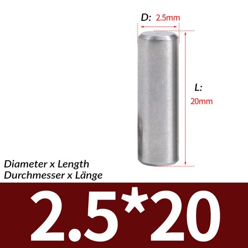 1mm 1.5mm 2mm 2.5mm Metric Steel Dowel Pins A2 Stainless Steel Dowels DIN7 - Picture 40 of 45