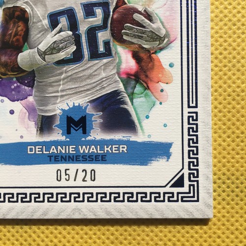 2024 Topps Motif Delanie Walker Ultramarine Blue SP #d 05/20 Tennessee Titans - Picture 5 of 7