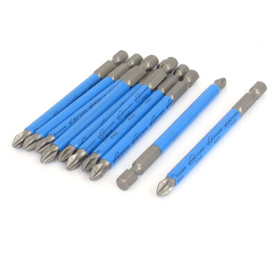 Sourcingmap 6mm S2-Stahl magnetisch 6kantschaft PH2 Schraubendreher Bit 10PCS
