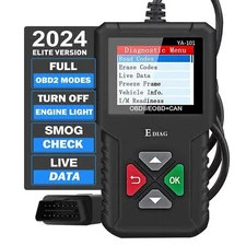 2024 Ver. Obd2 Scanner Ya101 Auto Code Reader For Check Engine Lighto2 Sensoreva