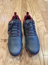 Skechers Go Golf Elite v3 LX Shoes Men’s Size 8.5 Gray Red Spikeless 54524