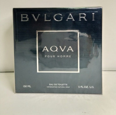 Bvlgari Aqua Pour Homme 5.0 oz 150 ml Eau De Toilette foir Men New in SEALED Box