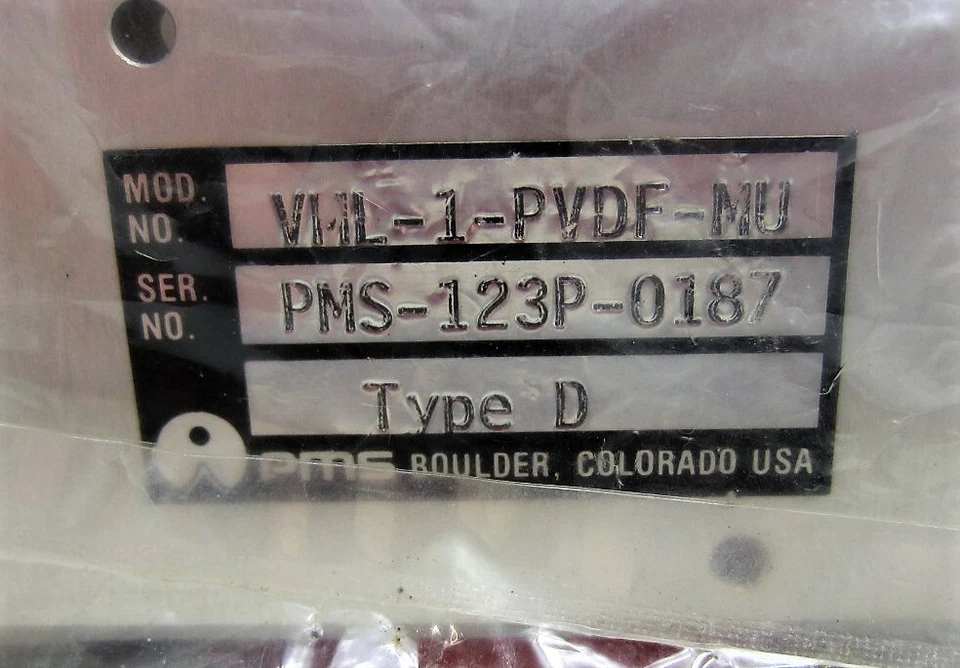 Particle Measuring Systems VML-1-PVDF-MU Type D Viewing Module New - Image 2 of 4