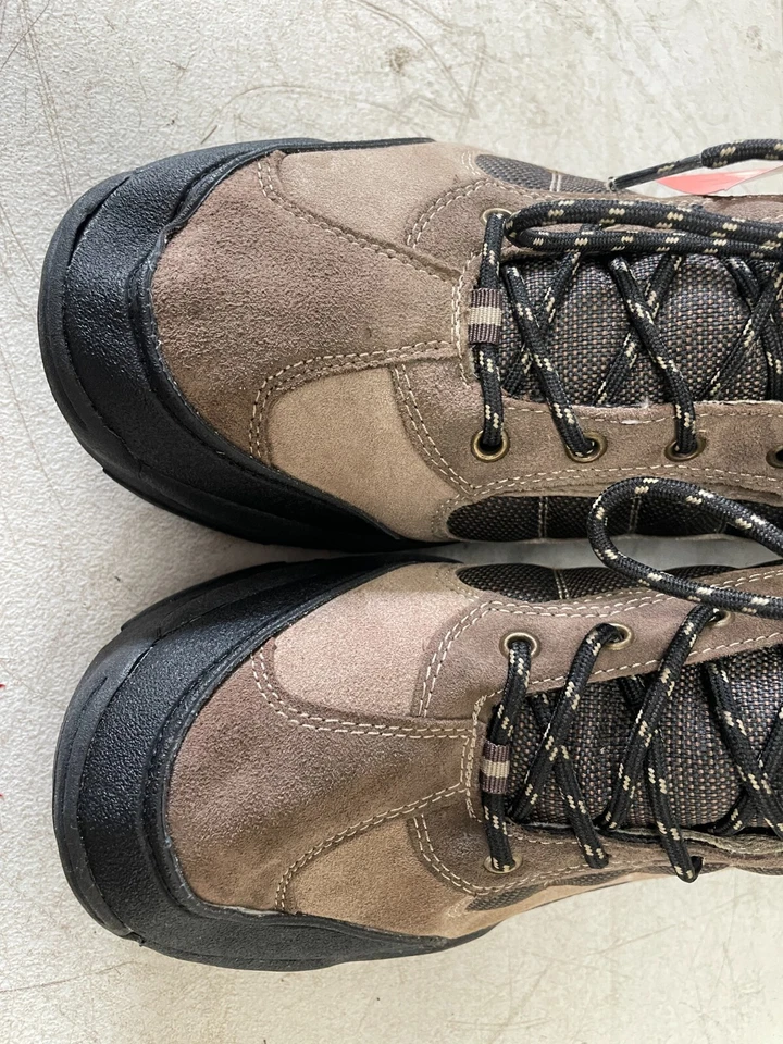 WRANGLER HERO Barranco Resistente Marrón Cuero Tela Senderismo Botas Niño EE. UU. 12 Foto 4 de 4