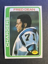 1978 Topps Football Fred Dean San Diego Chargers Rookie Card #217 (c)