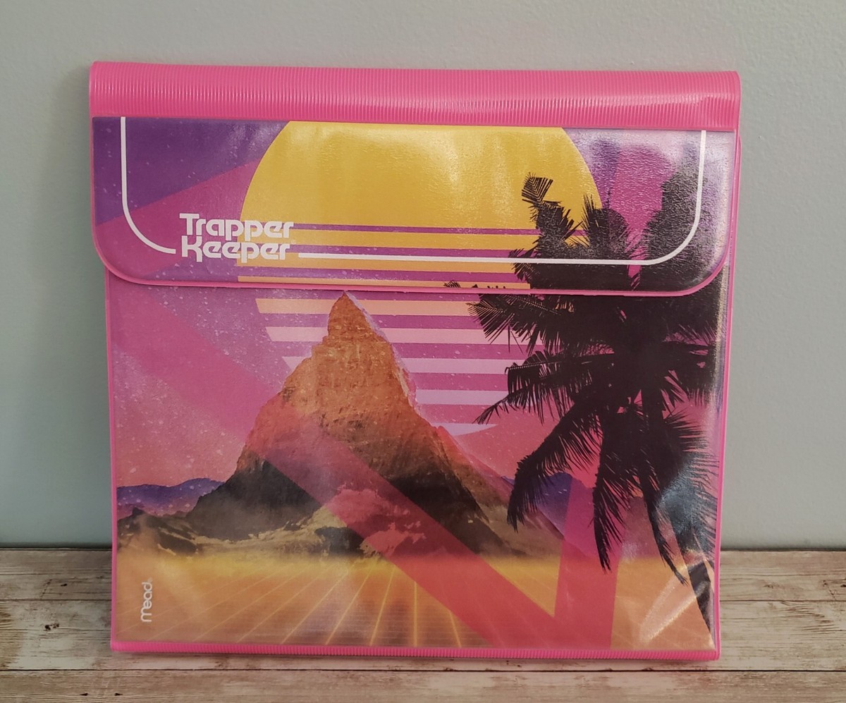 Mead 80s Trapper Keeper Sunset Print Binder | eBay