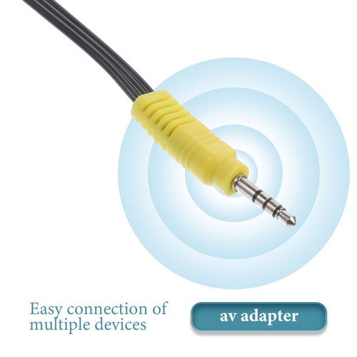 3Pcs Video Adapter Cord Audio Adapter Cord Reusable Connect Cord Receiver - Afbeelding 2 van 12