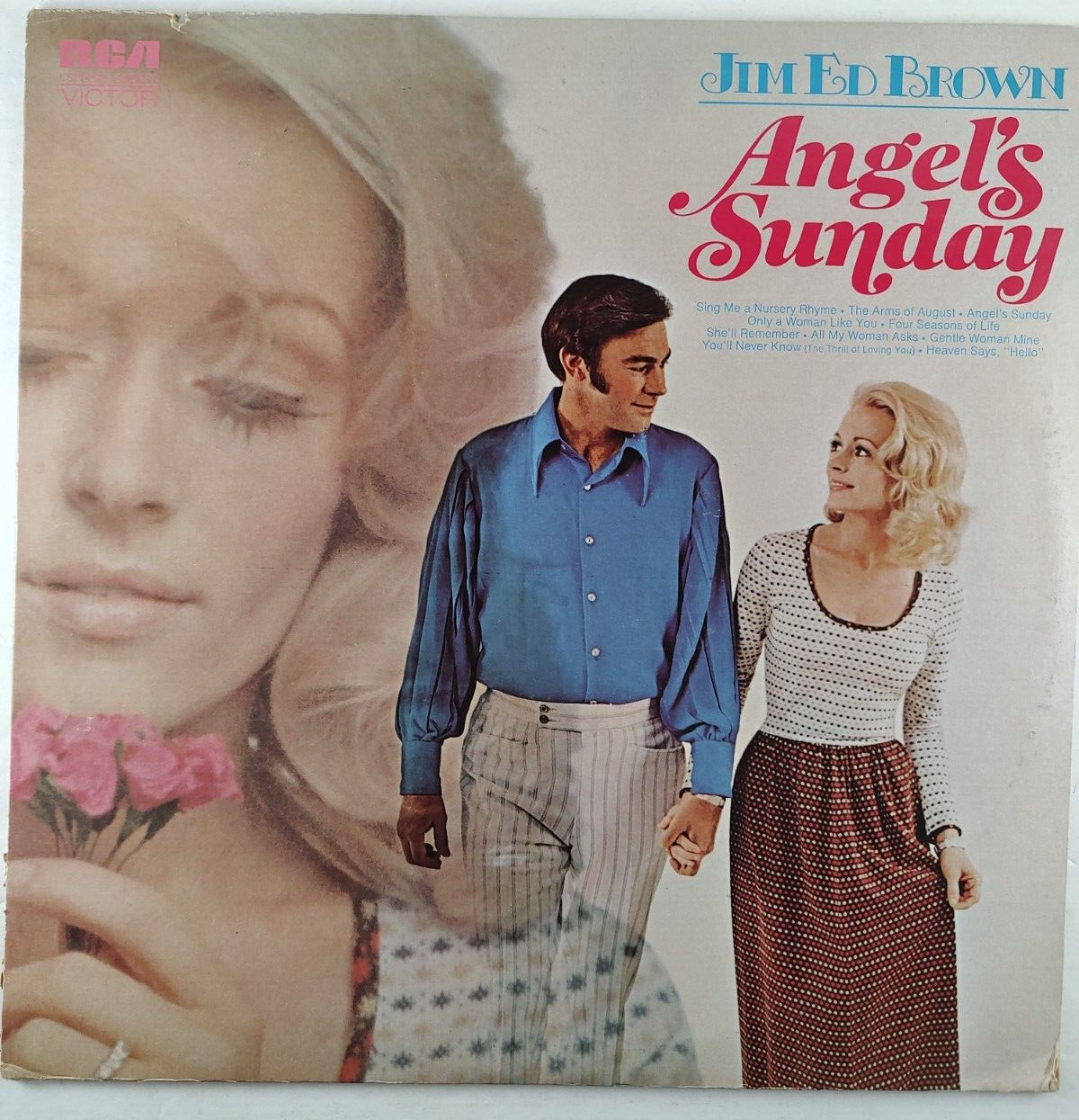 Jim Ed Brown - Angel's Sunday - 1971 Country Vinyl Stereo LP - RCA LSP-4525