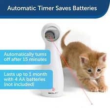 Petsafe FroliCat PTY00-14244 Bolt Interactive Auto-Generated Laser Toy w/ Timer