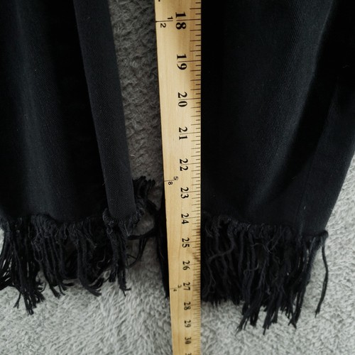 Blank NYC Black Crop Jeans Womens 29 Fringe Raw Frayed Hem Denim Ankle Cropped - Picture 8 of 18