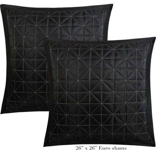 Nanshing Avalon Trellis 6-PC Moroccan Print Comforter Set, Grey/Black, CAL KING - Picture 5 of 14