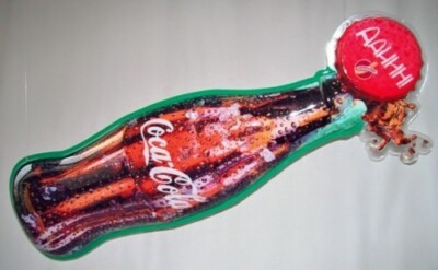  COCA COLA  COKE BOTTLE SIGN - MCDONALDS - 3/DIMENSIONAL 48'' - NEW IN BOX
