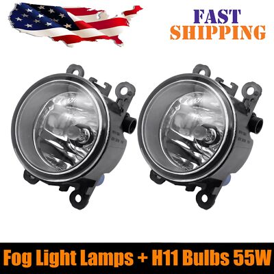 2 pcs Fit for Ford 110W Right Left Side Car Front Bumper Lamp Driving Fog Light