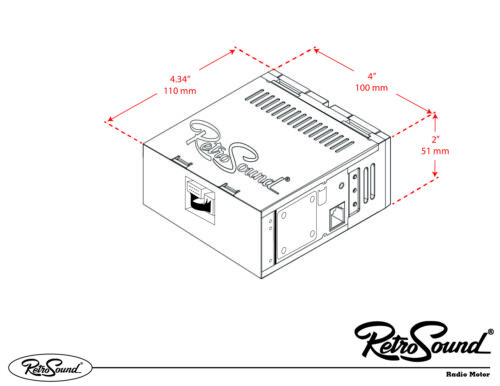 RetroRadio for 1973-87 Chevrolet C/K Series Truck BT, AUX, AM/FM LAC-M1-216-03P- - Bild 3 von 6