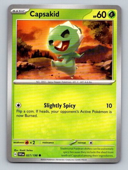 2023 Pokemon Card Scarlet & Violet Capsakid 27/198