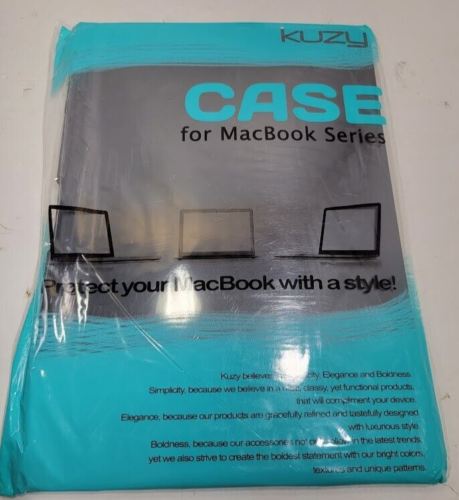 New, sealed Kuzy 13" black Case for MacBook Series - Picture 1 of 3