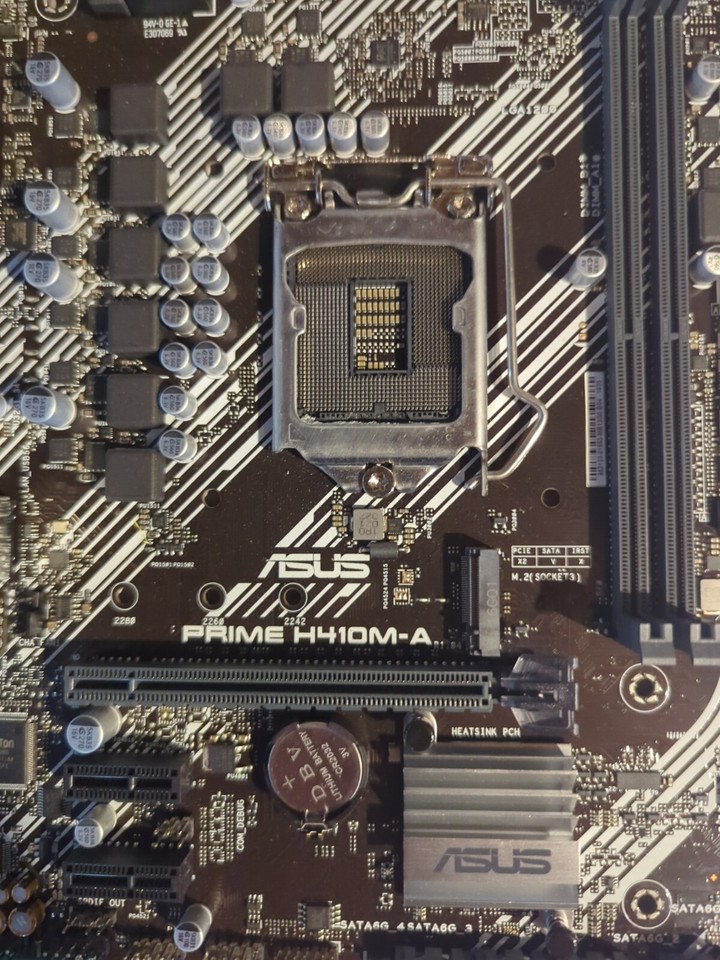 Asus Prime H410M-A Intel H410 HDMI SATA 6Gb/s LGA1200 Motherboard + I/O ...