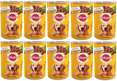 Pedigree Dose Nassfutter für Hunde Huhn Karotte in Gelee 10x1200g (12kg)