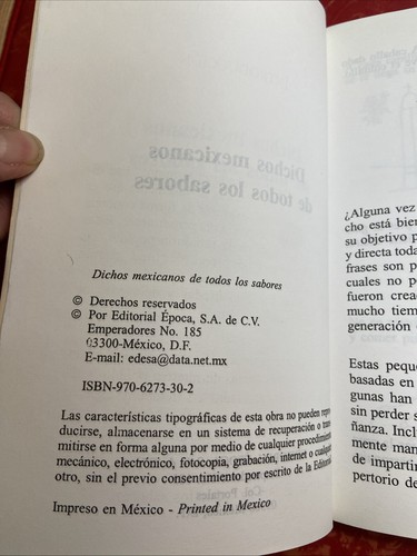 Dichos Mexicanos de Todos los Sabores - Spanisches Taschenbuch von Editorial Epoca - Bild 4 von 4
