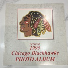 Chicago Blackhawks NHL Photo Album 1995 Multi-Color with Coca-Cola Logo Hockey