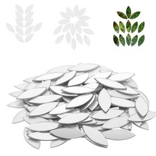 Petits miroirs en forme de feuille pour artisanat, 200 pièces 0,5 x 1 pouce artisanat transparent 