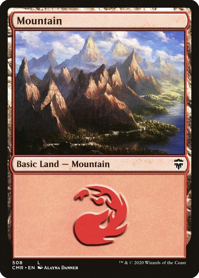MOUNTAIN (508) Magic: The Gathering COMMANDER LEGENDS 508 LAND NM/M
