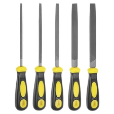 5pcs Metal File Set 6" High Carbon Steel Hand Rasp Files with Plastic Handle