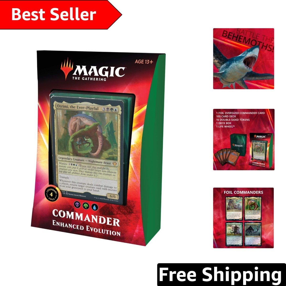 mtg enhanced evolution commander deck 2020 All Five Decks Twenty Sided Magic: The Gathering Ikoria Enhanced