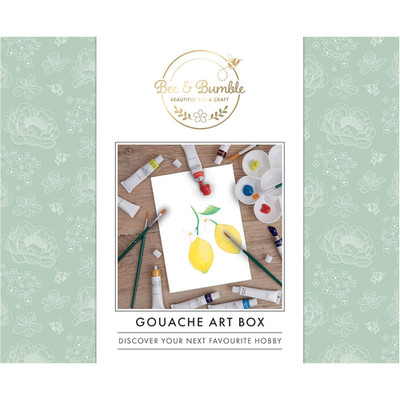 Biene & Hummel Gouache Kunst Box - Kit Bastelset - Kunst Zeichnung Skizzieren DIY Pinsel