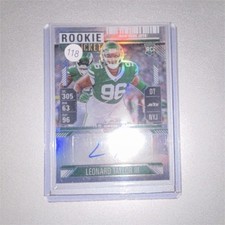 2024 Panini Prizm Optic Leonard Taylor III Rookie Auto #155 Jets NFL