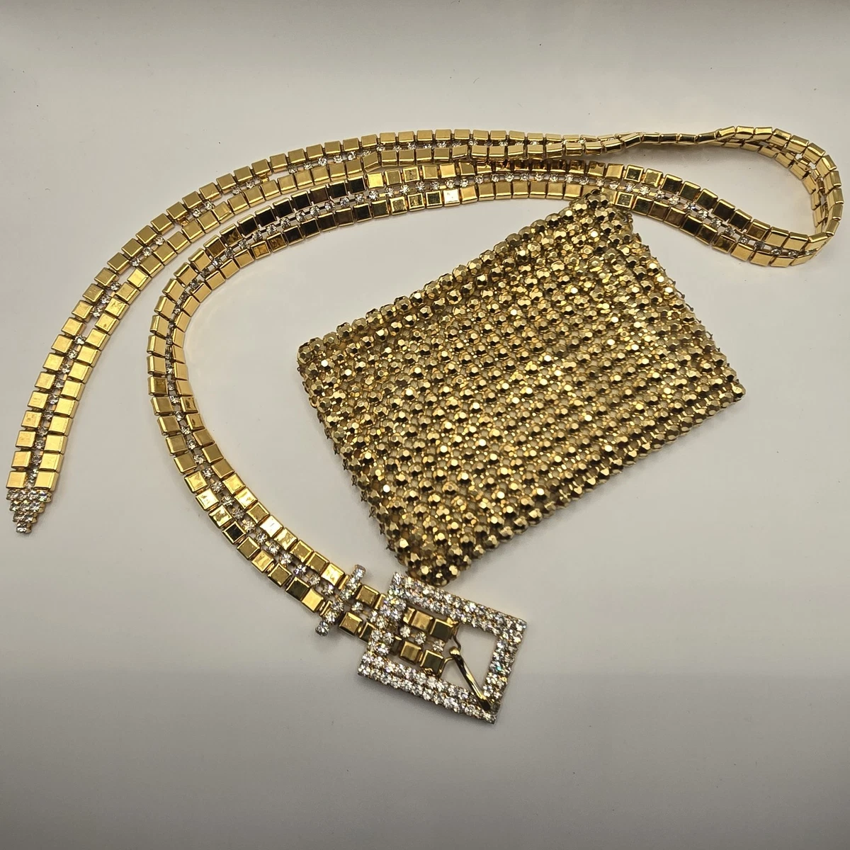 Rhinestone Gold Belts for Women for sale | eBay display picture 3