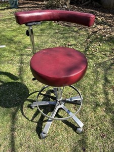 Del Tube Assistant Dental Stool –Used , Seat Height 26” , Not Adjustable