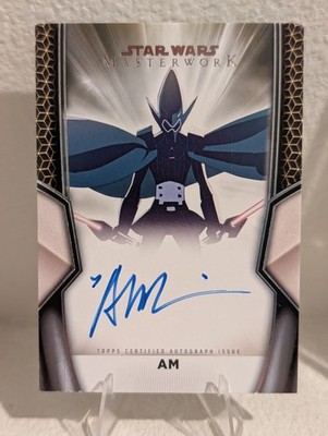 Topps Star Wars Masterwork Alison Brie Voice of AM Autograph #A-A On Card Auto