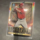 Topps 2023 Bowman Chrome Iconic Mike Trout #BI-1 Angels Insert Baseball Card