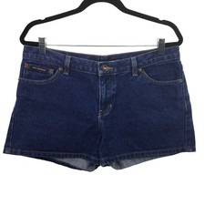 VTG 90's Y2K Dark Wash Retro Mid Rise Festival Casual Cotton Shorts Juniors 13