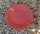 Fiestaware Flamingo Luncheon Plate Discontinued Color  Homer Laughlin