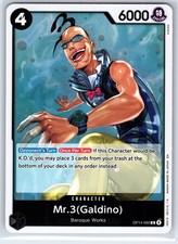 Mr.3(Galdino) OP14-092 Rare The Azure Sea's Seven One Piece Foil Near Mint