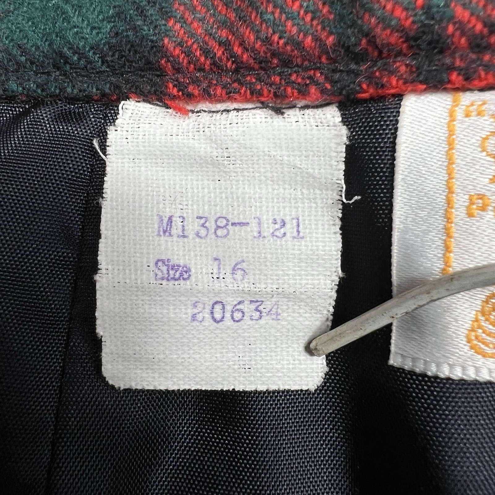 Authentic Vintage Pendleton Authentic Red Pencil … - image 4